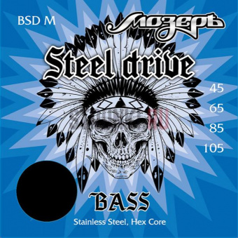 BSD-M Steel Drive Комплект струн для бас-гитары Мозеръ